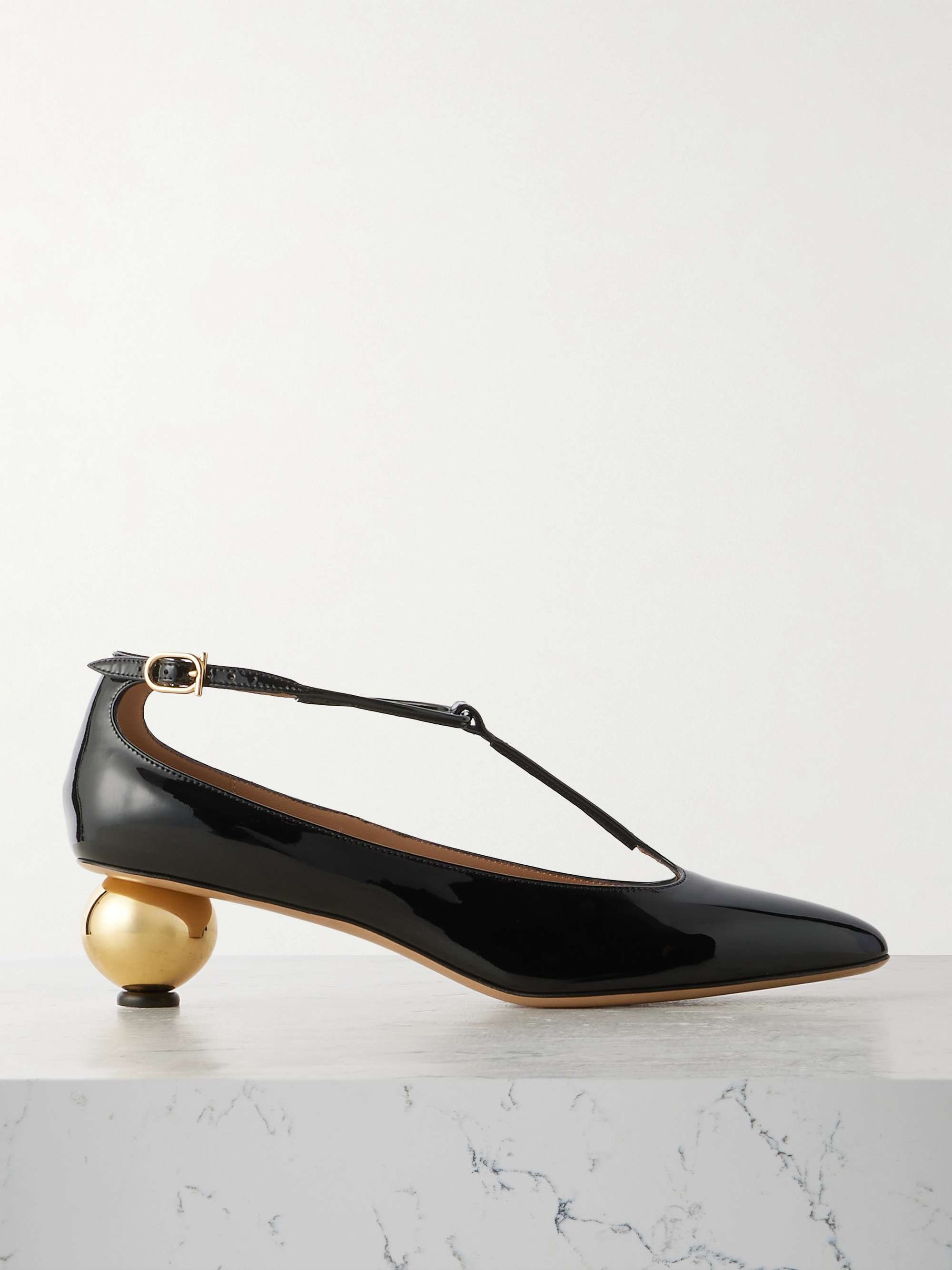 Tania Patent-Leather Mary Jane Pumps