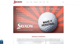 Srixon Golf Ball Personalization