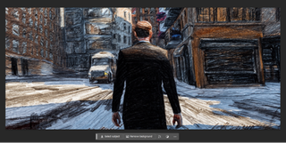 Get more from Photoshop AI tutorial; a snowy city scene