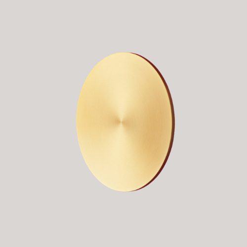 Larger Helios Ip44 Wall Light in Brushed Gold Aluminium