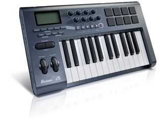The M-Audios are two-octave MIDI contoller keyboards.