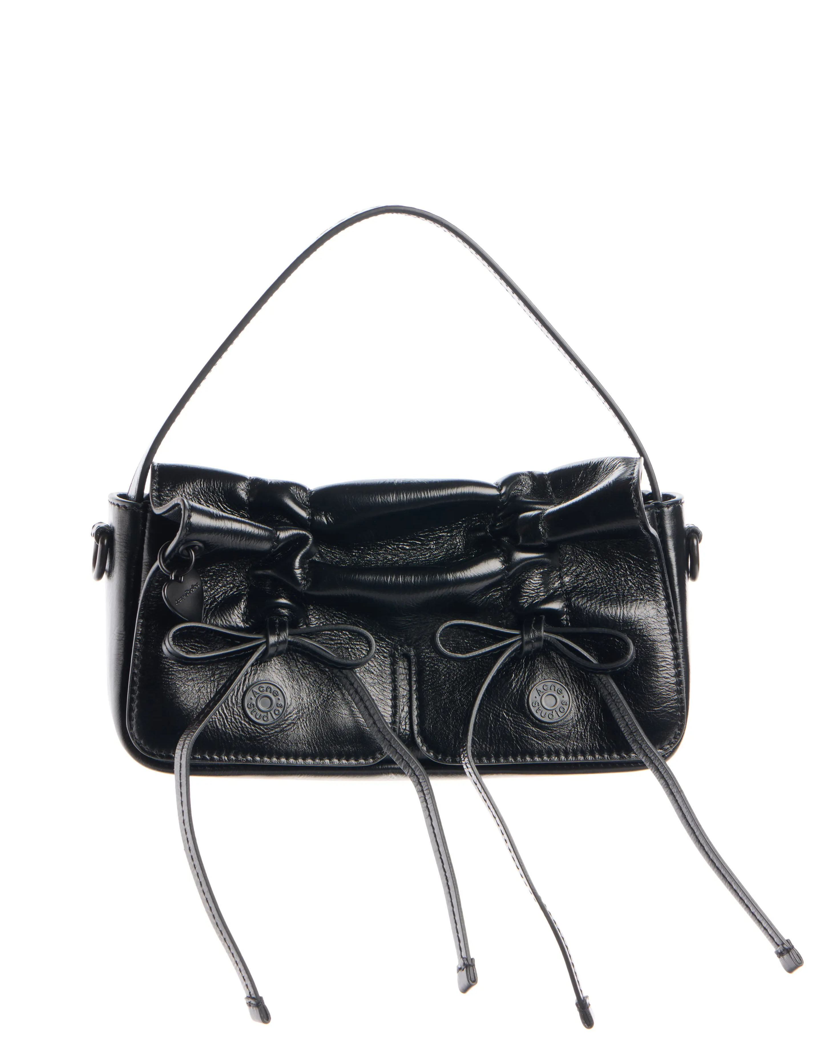 Acne Studios, Micro Multipocket Crinkled Leather Handbag