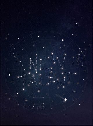 Krystina Chapman uses the metaphor of constellations of stars in her striking cosmic design