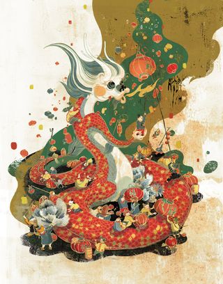 Ngai created this illustration for McDonald's' 2012 Dragon New Year campaign