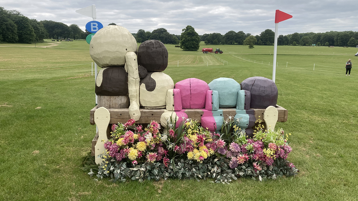 Bramham Horse Trials cross-country course 2023: fence 4a
