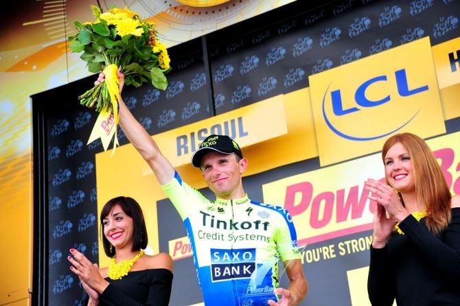 Rafal Majka on the podium