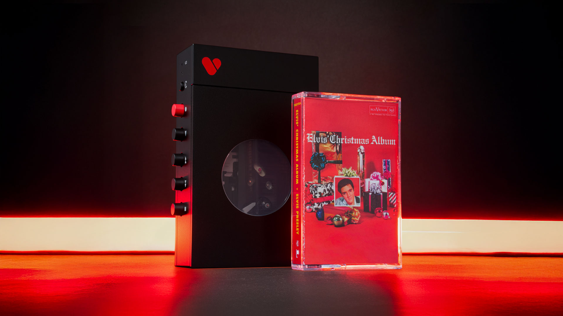 We Are Rewind Elvis cassette plater on its side