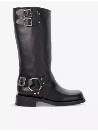 Totoe Leather Biker Boots