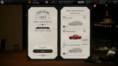 Gran Turismo 7 menu book japanese FR sports cars