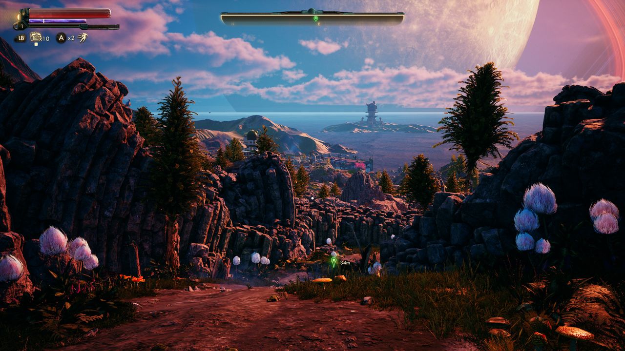 Screenshot of The Outer Worlds Spacer's Choice Edition.