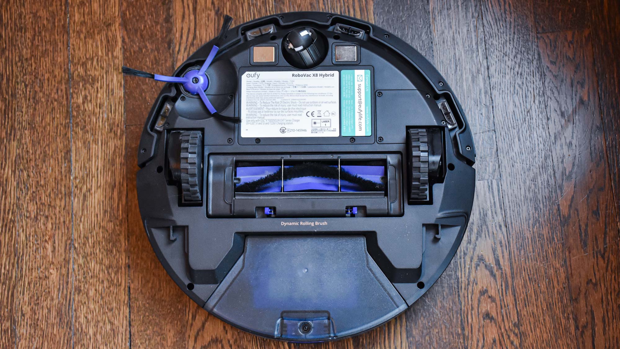 Bottom of Eufy RoboVac X8 Hybrid