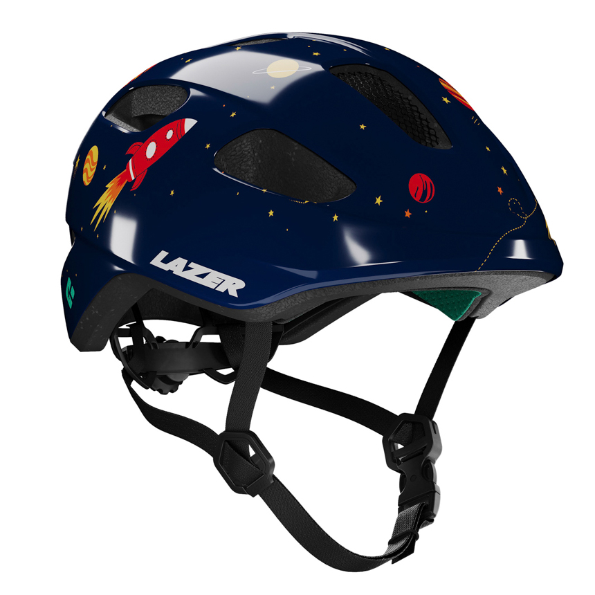 Lazer Nutz kids' bike helmet with a space design