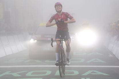 Demi Vollering claims victory on the seventh stage of the Tour de France Femmes