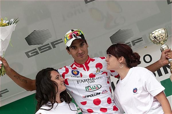 Mountains classification leader Stefano Borchi (Farnese Vini - Selle Italia)