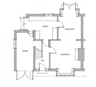 Floorplan of remodelled home