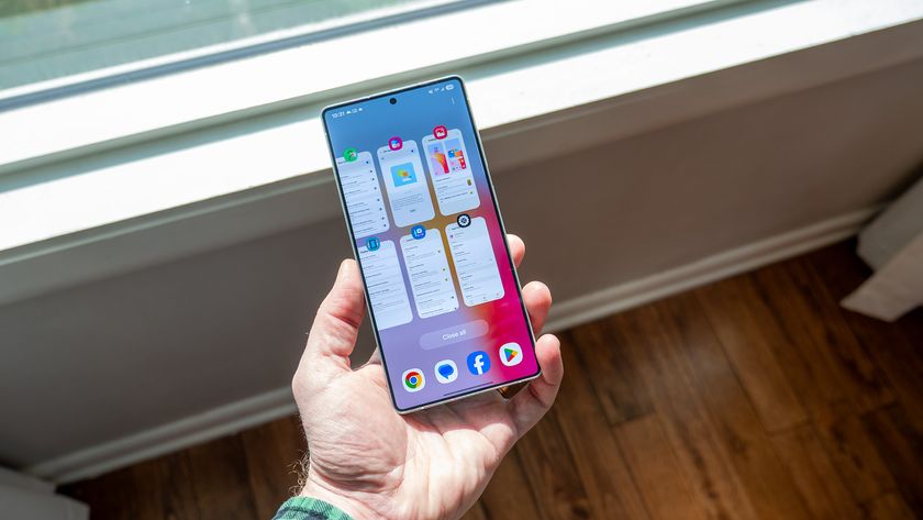 The grid multitasking UI from a Good Lock module in One UI 7 on a Samsung Galaxy S25 Ultra