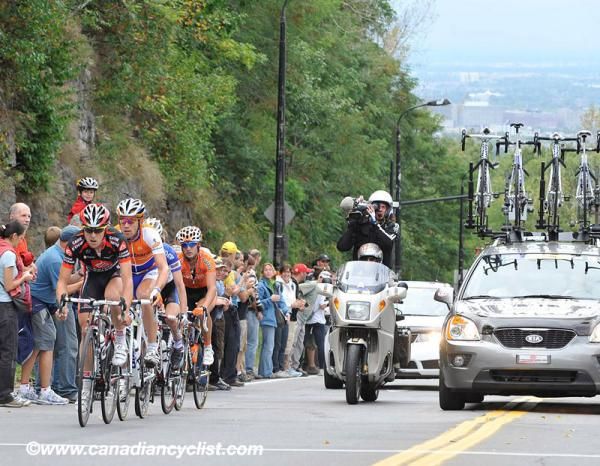 The break spent nine laps off the front.