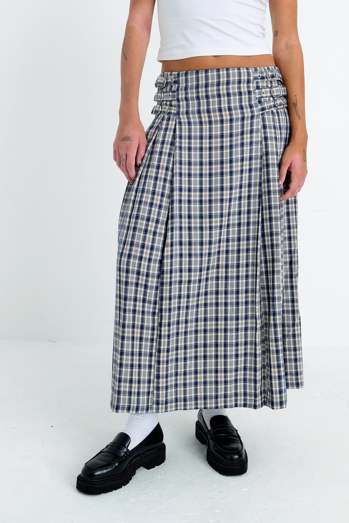 Roary Check Maxi falda