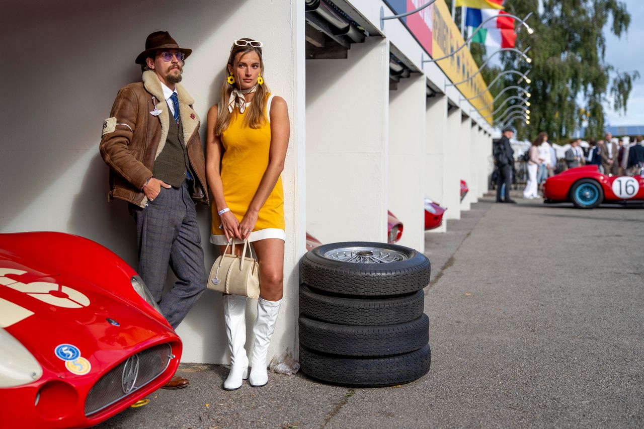 Images from the Revival. Fast cars, people in vintage dress, everyone having a nice time.