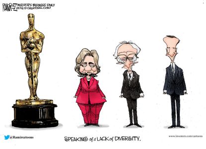 Political Cartoon U.S. Democratic Candidates