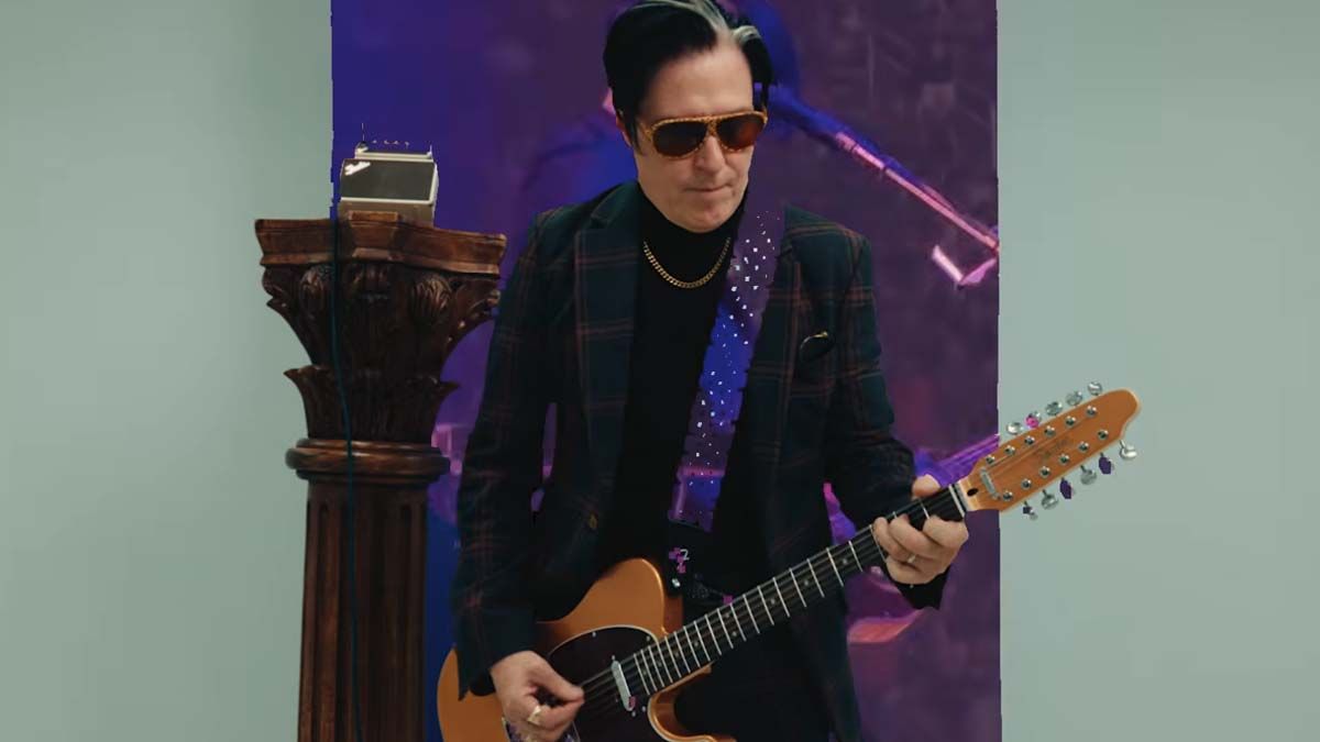 “The guy who delivered it ran over it on the way out of the driveway... it didn't break or anything!”: QOTSA's Troy Van Leeuwen on his Squier Telecaster XII's Custom Shop origins – and when he learned it was going to be (literally) roadworthy