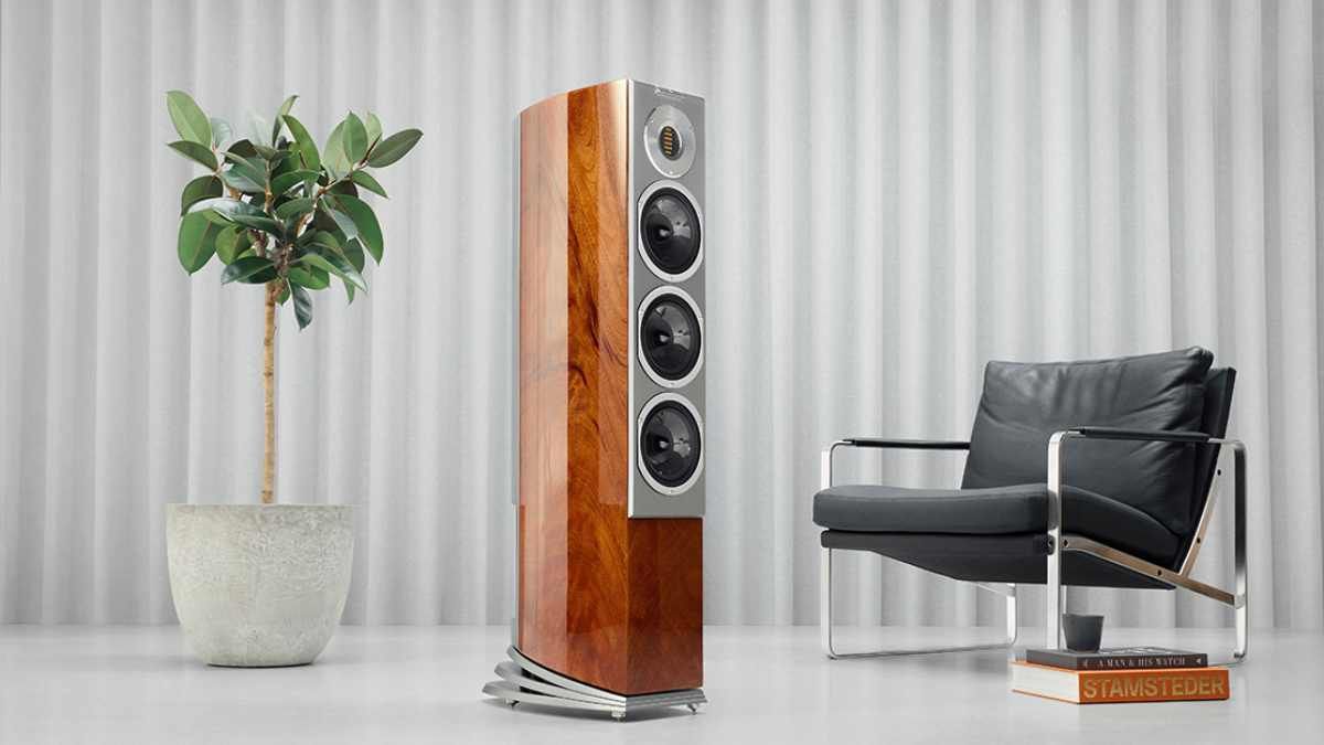 This beautiful hand-made floor-standing speaker ain't cheap, but I can't take my eyes off it and I haven't even heard it yet