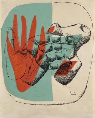 'Main et Silex [Hand and Flint Stone]', 1951.