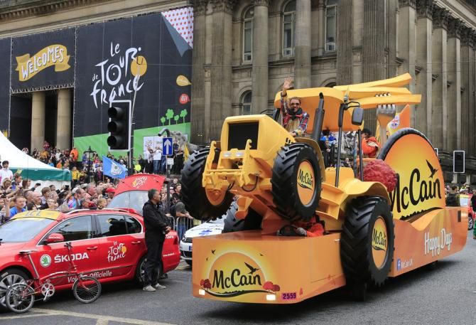 The start of stage 1 of the Tour de France
