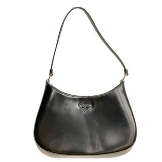 Prada Cleo Shoulder Bag 1bc499 Brushed Leather Handbag #ok1932