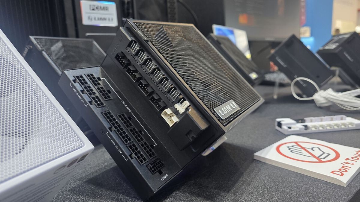 Lian Li's Edge Platinum V2 PSUs have an LED dust indicator, magnetic filter, and a snap-on fan and USB header hub — Edge line's trademark 90-degree power connector also returns