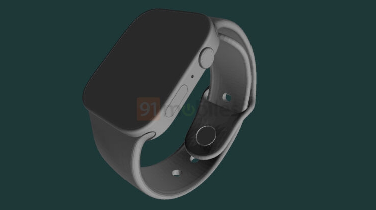 An unofficial render showing the possible Apple Watch 7 design