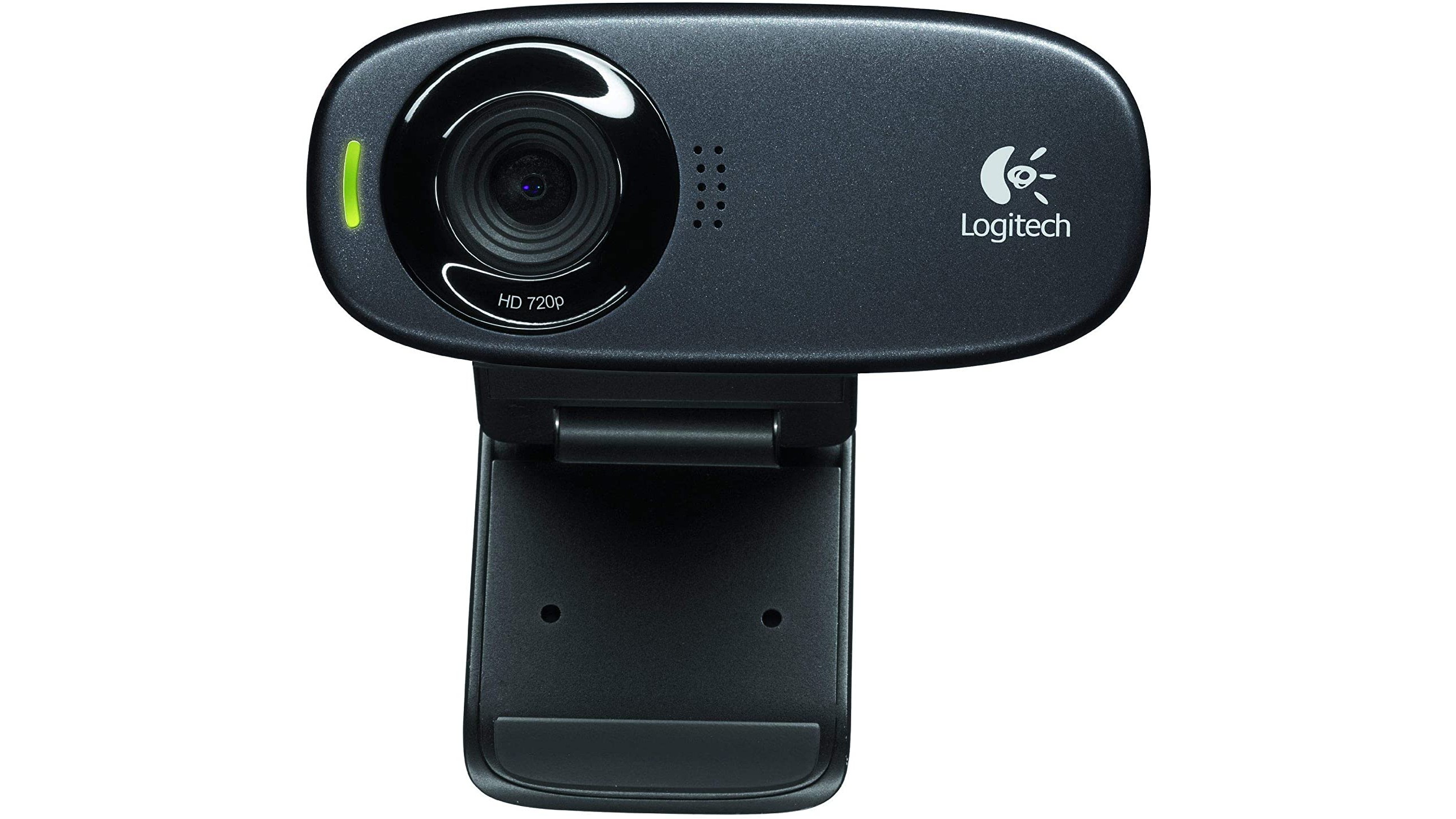 En Logitech HD Webcam C310 visas mot en vit bakgrund