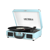 Victrola Vintage 3-Speed Bluetooth Portable Suitcase Record Player: $59.99