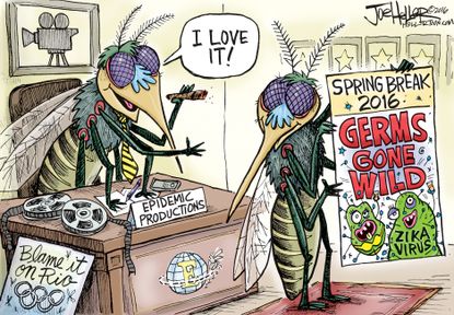 Editorial Cartoon World Zika