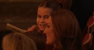 Princess Charlotte watches ballet performers at Kate Middleton's annual carol concert, and can't stop smiling