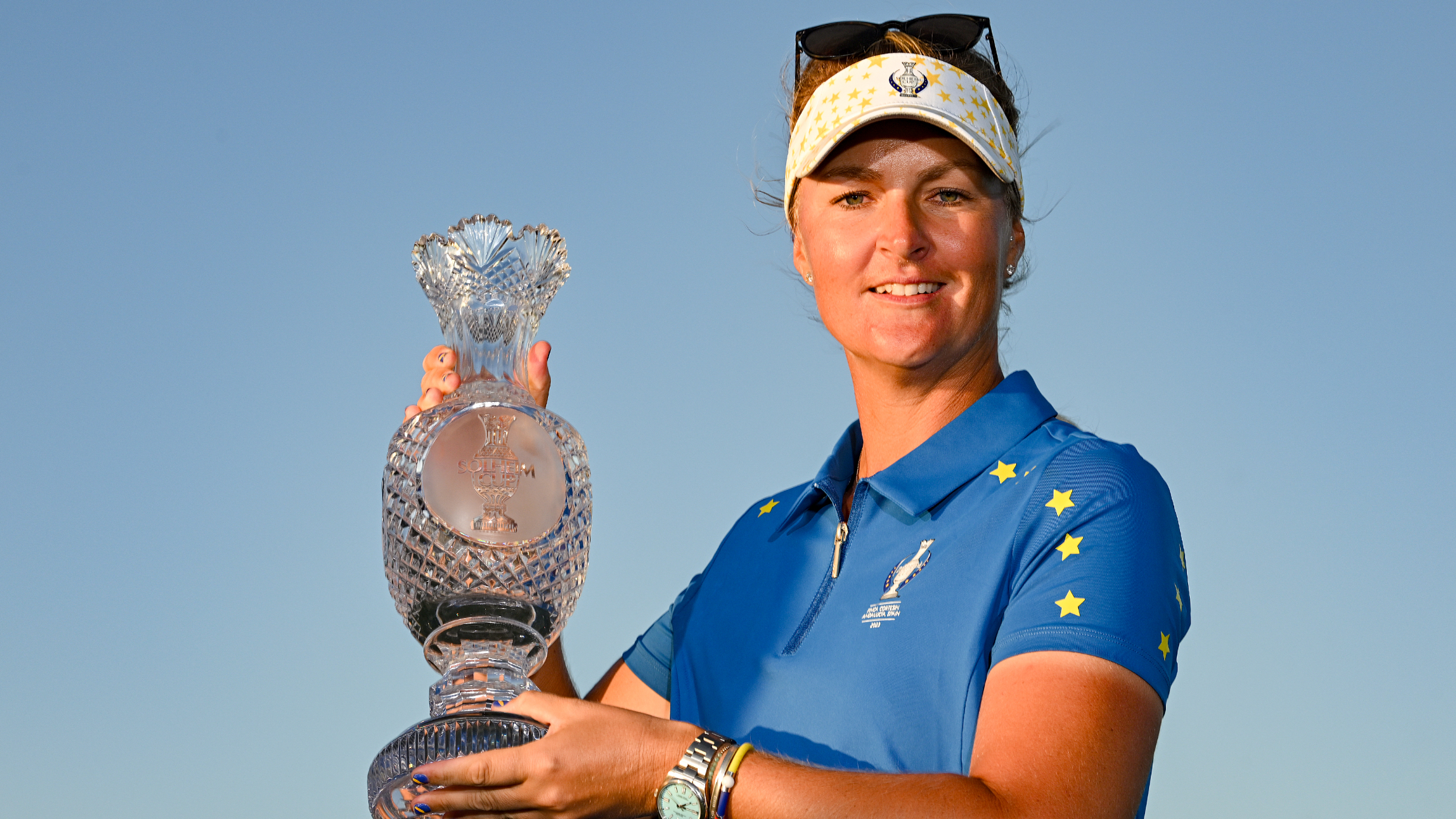 Anna Nordqvist with the Solheim Cup