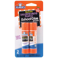 Elmer's Disappearing Purple Washable School Glue Sticks, 2 Count | $.50 at Walmart