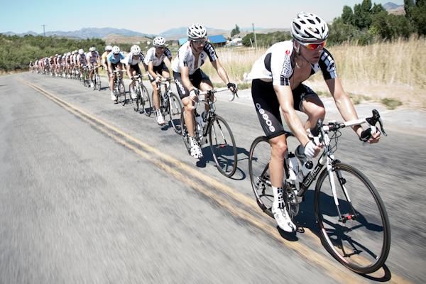 BMC strings out the peloton once the break gets some time on them.
