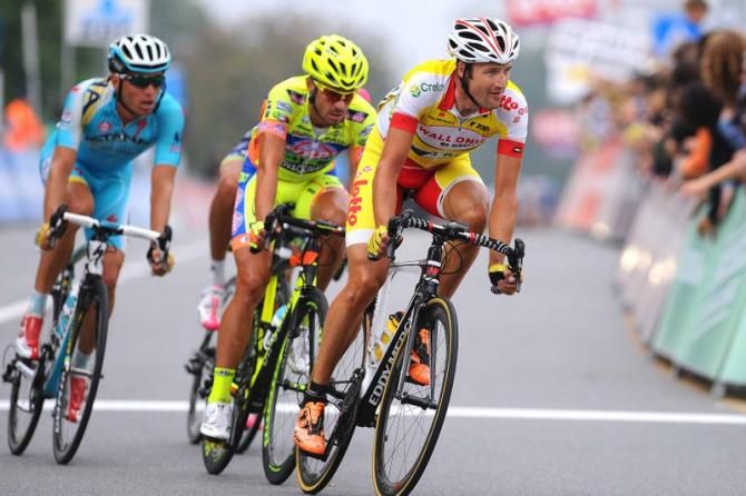 S&eacute;bastien Delfosse (Wallonie-Bruxelles) was active in the breakaway