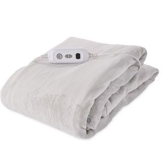 grey heated blanket