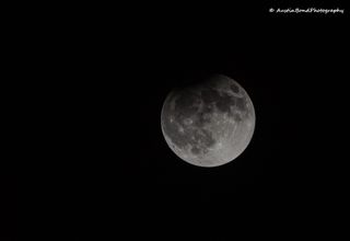 full moon with slight shadow in the top left corner