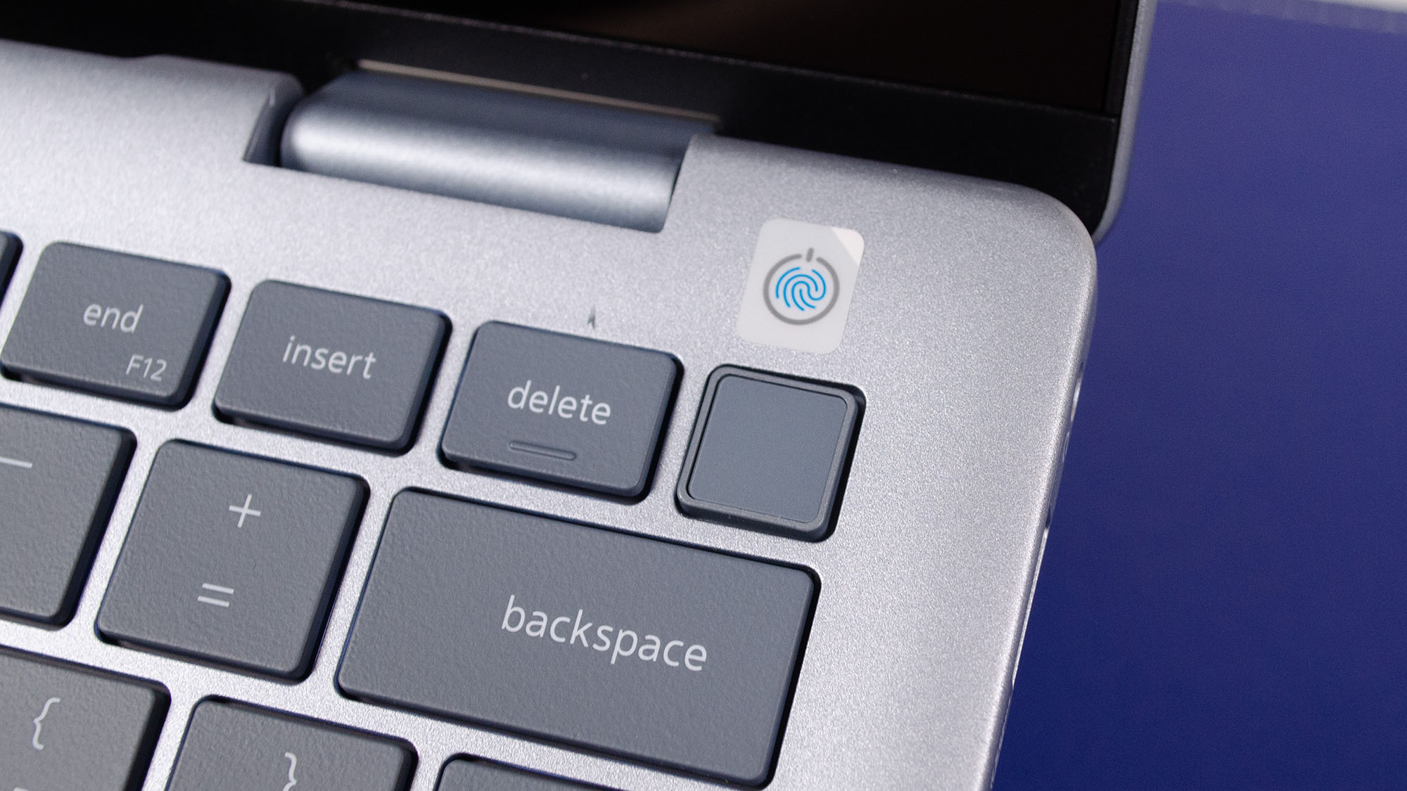 The fingerprint reading power button on the Dell 14 Plus 2-in-1