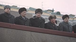 A group of men in Chernobyl: The Invisible Enemy