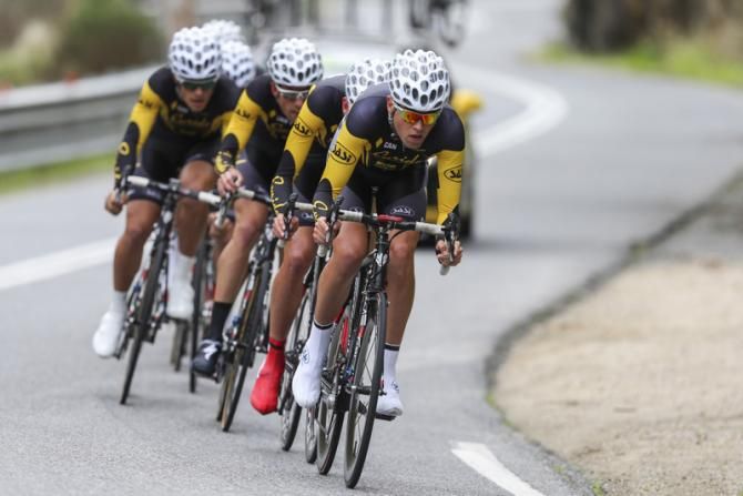 Harry Carpenter at the head of the Euride Racing squad which took out the Patrick Jonker TTT at the inaugural Adelaide Tour