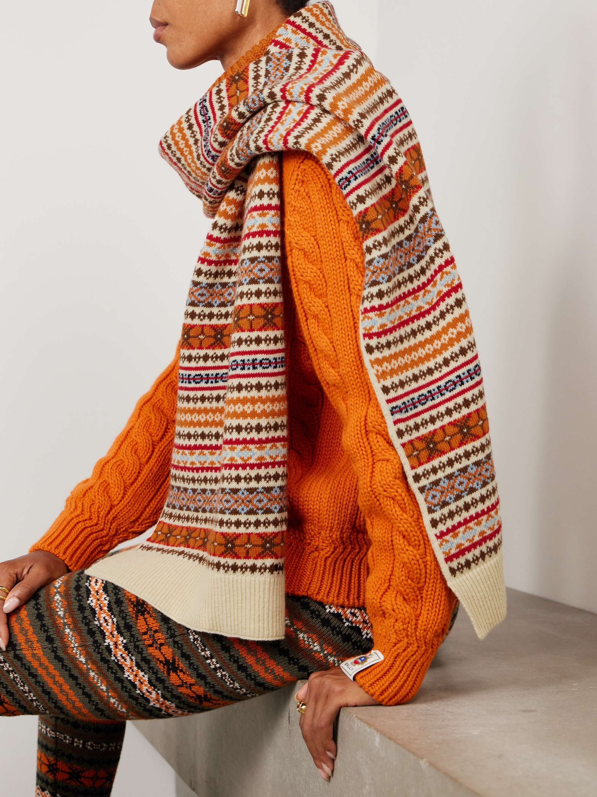 Bally, Fair Isle Wool Scarf