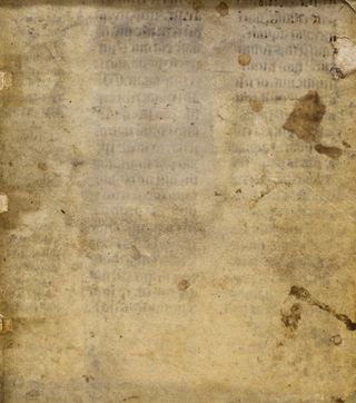 The medieval text was difficult to read without the help of imaging technology.