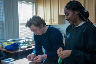 Jeremy Allen White and Ayo Edebiri in 'The Bear'