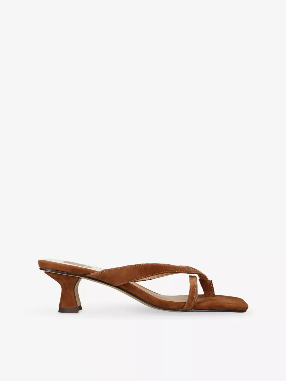 Brevel Suede Heeled Sandals - Eur 36 / 3 Uk Women