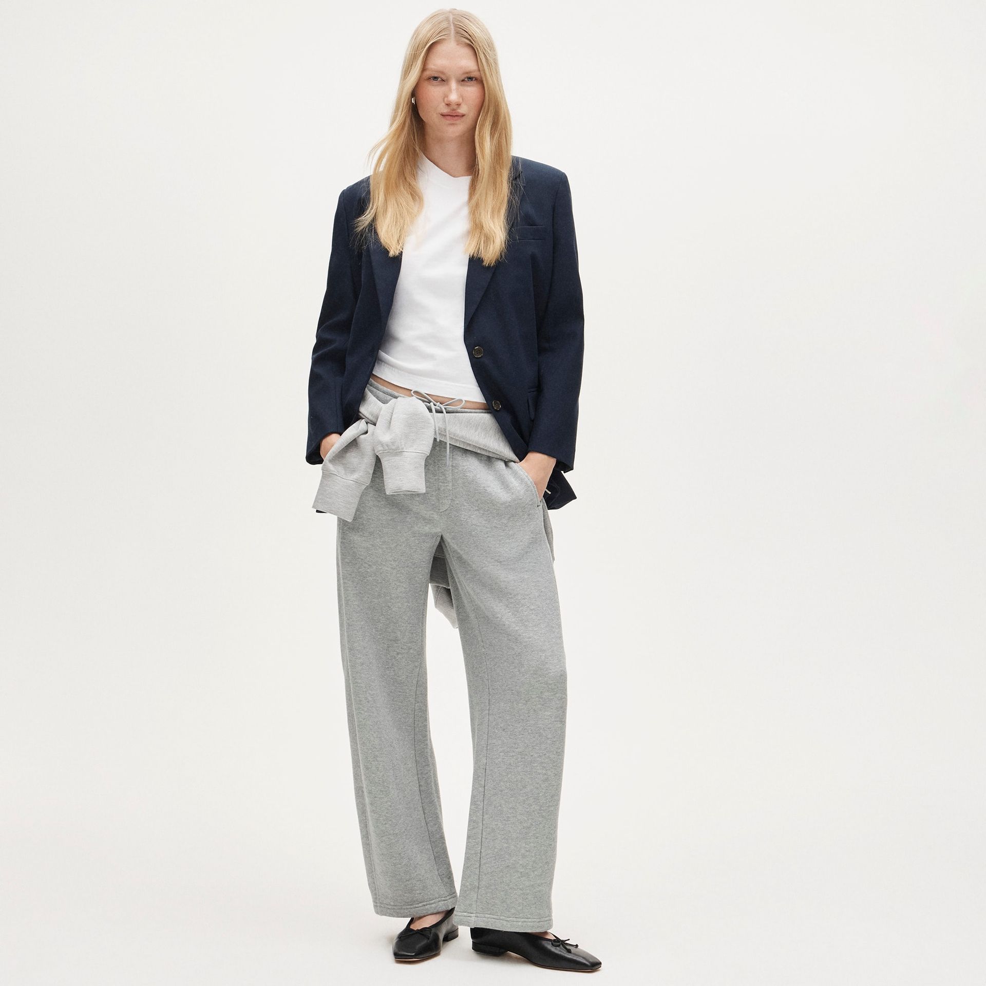 Heritage Terry Barrel-Leg Sweatpant