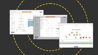 The Lucidchart interfaces on the ITPro background